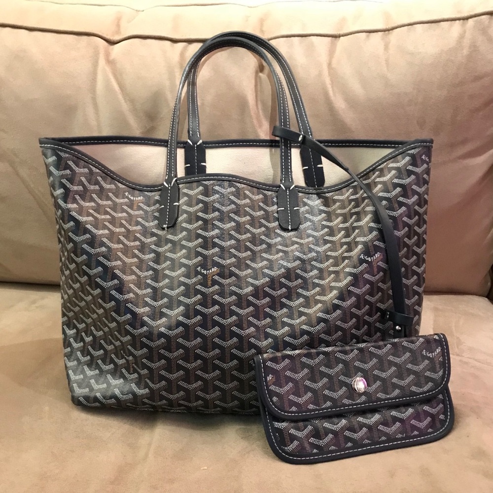 Goyard Chevron St. Louis PM Navy THIS WILL GO FAST